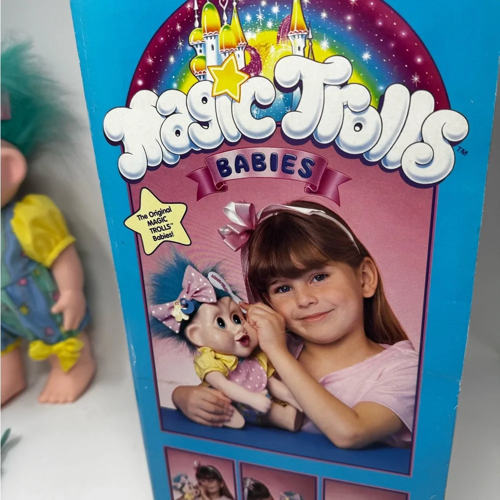 Vtg 1991 Magic Trolls Babies Alissa Troll Doll 12